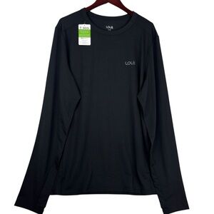 NWT Black Lole Dry Release Wool Blend Long Sleeve Crew Neck Base Layer Shirt XL